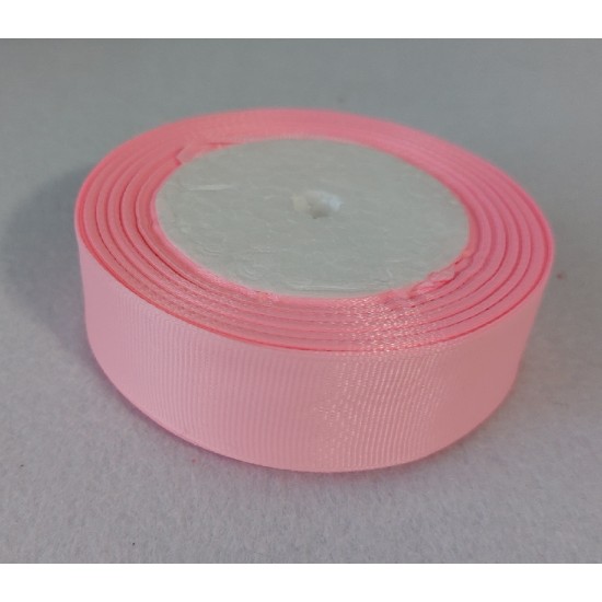 Лента репсовая однотонная 2,5 см цв. розовый, цена за 3 м